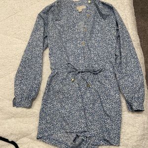Michael Kors Blue Floral Romper